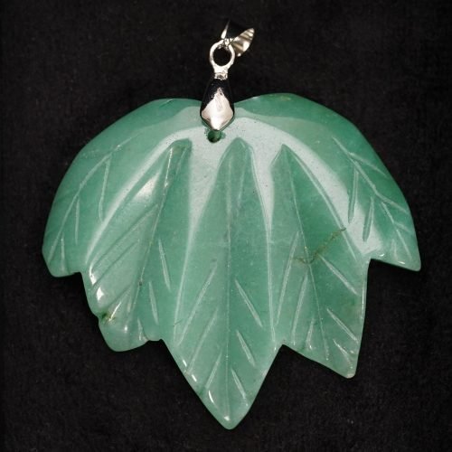 Green Aventurine Maple Leaf