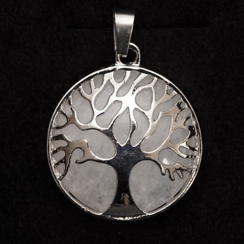 Clear Quartz Metal Tree of Life