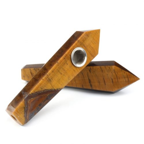 Tiger's Eye Smoking Pipe