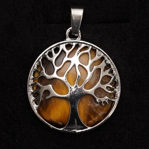Tiger's Eye Metal Tree of Life
