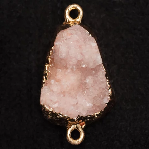 Orange Druzy Double Loop