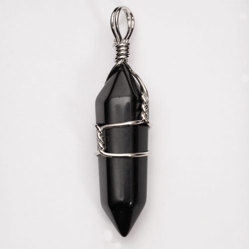 Black Obsidian Wire Pendulum