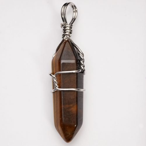 Tiger's Eye Wire Pendulum