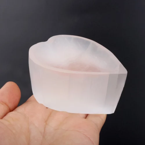 Selenite Bowl Heart Shaped