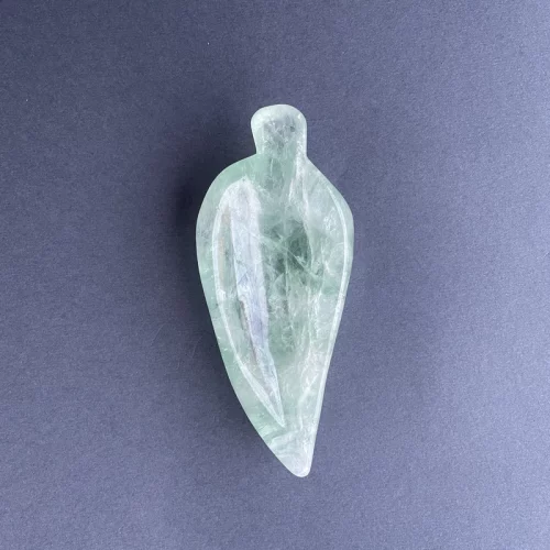 Green Fluorite Bowl Leaf Shaped