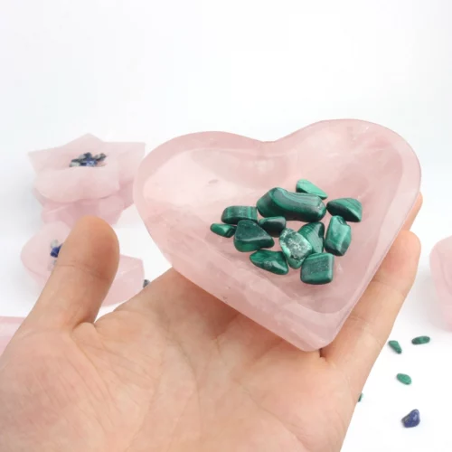 Rose Quartz Heart Bowl