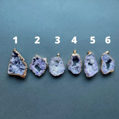 Druzy Agate Irregular Blue