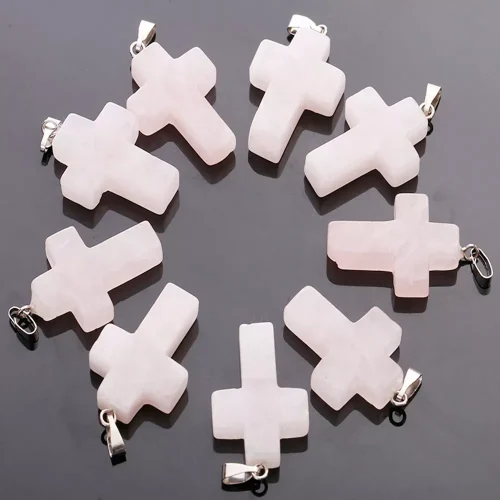 Rose Quartz Cross