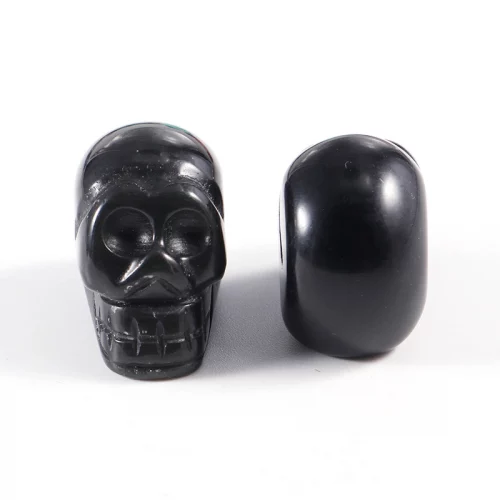 Black Obsidian Skull