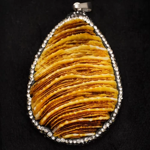 Koral Hematiti Portokalli Qafore Formë Loti