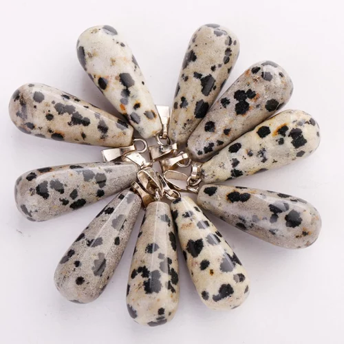 Dalmatian Jasper Teardrop