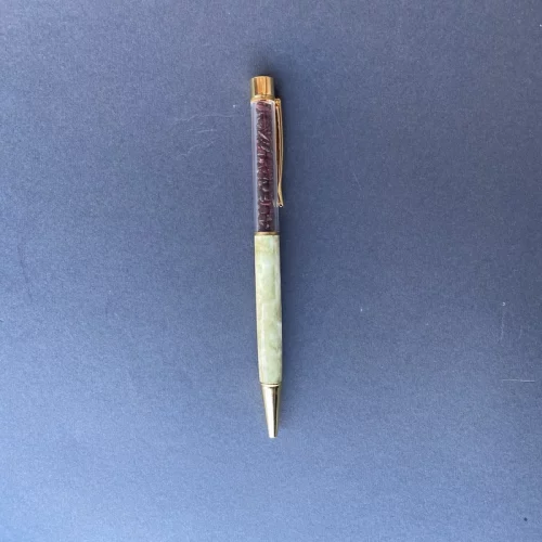 Garnet White Marble Pen