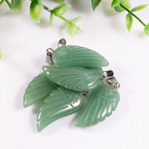 Green Aventurine Angel Wings
