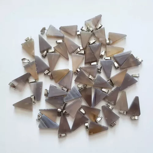 Grey Agate Triangle