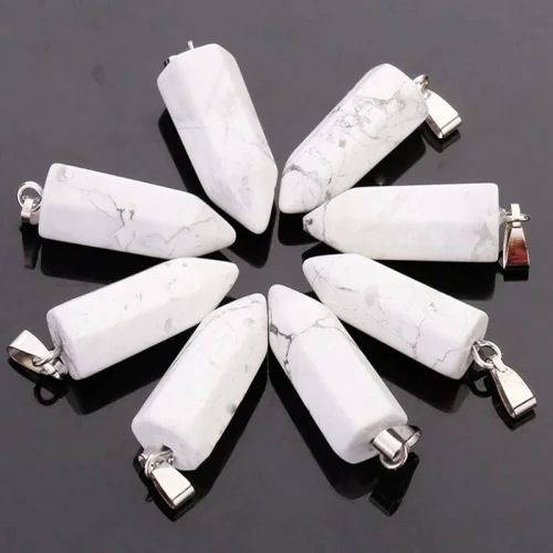 Howlite Hexagon Bullet