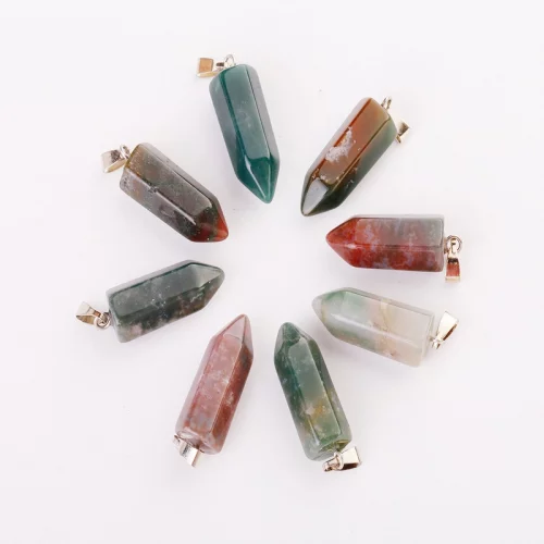 Indian Agate Hexagon Bullet