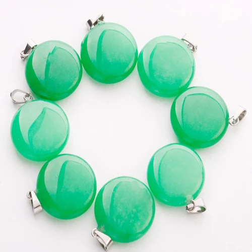 Malesian Jade Round Flat