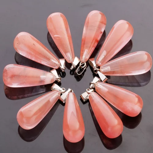 Red Quartz Teardrop