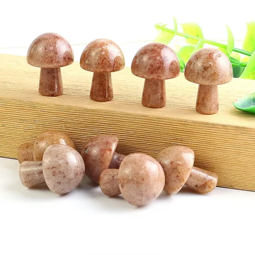 Strawberry Quartz Mushroom