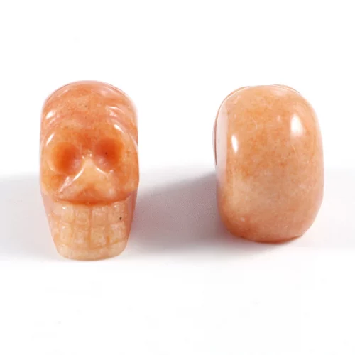 Yellow Jade Skull