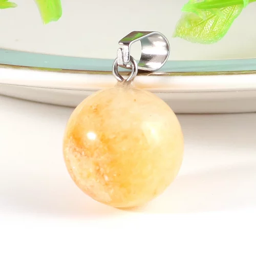 Yellow Jade Round Ball