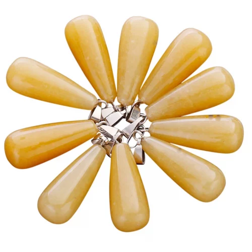 Yellow Jade Teardrop