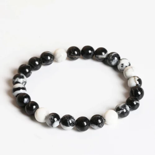 White Zebra Jasper Bracelet