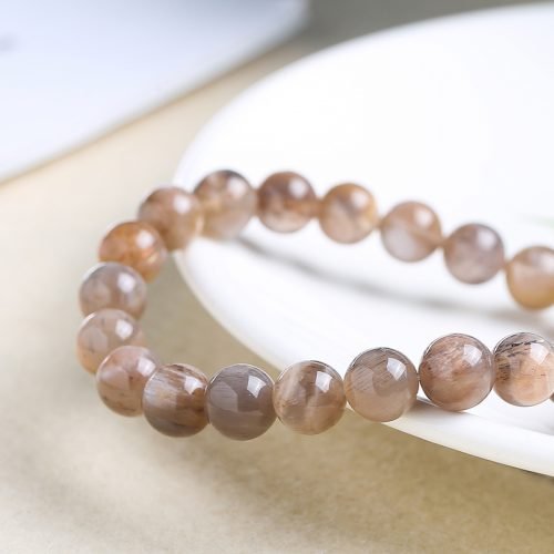 Golden Moonstone Prayer Beads