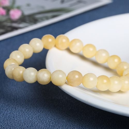 Yellow Jade Prayer Beads