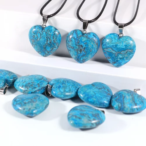 Blue Agate Heart