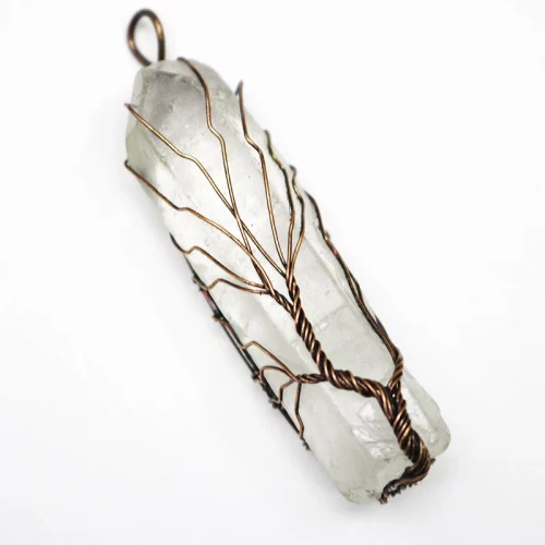 Clear Quartz Gold Wire