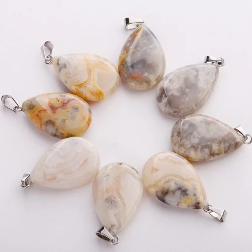Crazy Lace Agate Drop