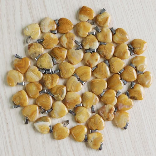 Crazy Lace Agate Heart