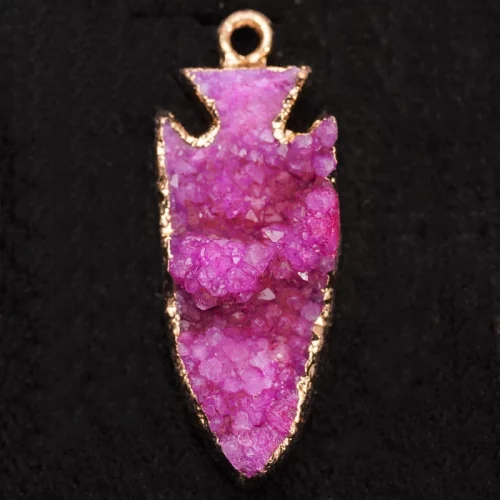 Pink Druzy Arrow