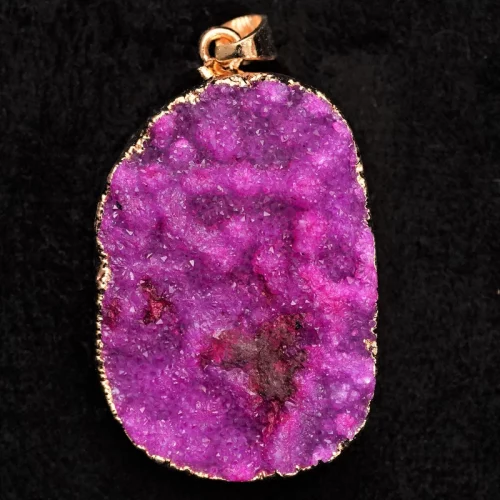 Dark Pink Druzy
