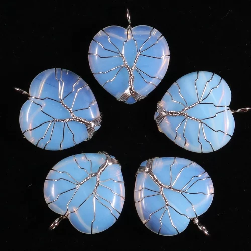 Opalite Heart Wire