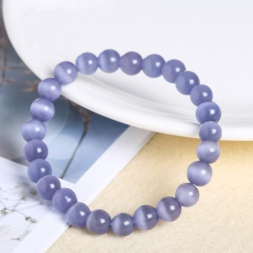 Violet Cat's Eye Bracelet