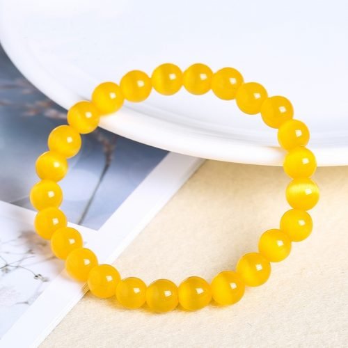 Yellow Cat's Eye Bracelet