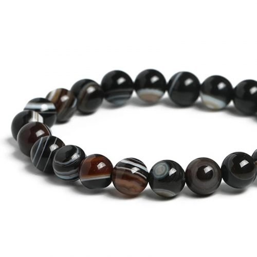 Black Eye Agate Prayer Beads
