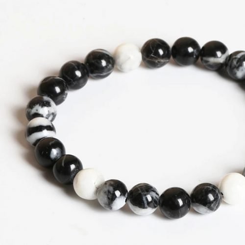 White Zebra Jasper Prayer Beads