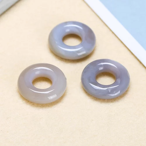 Grey Agate Big Hole Ring