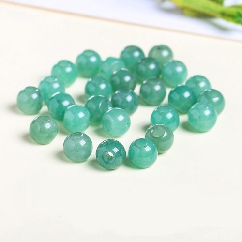Green Aventurine Round Big Hole