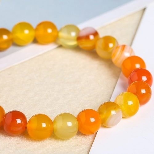 Yellow Lace Agate Prayer Beads